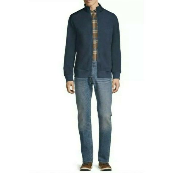 Russell Mens Athletic Blue Microfleece Zip Up‎ Jacket, Size Medium (38-40), NWT - Picture 5 of 8